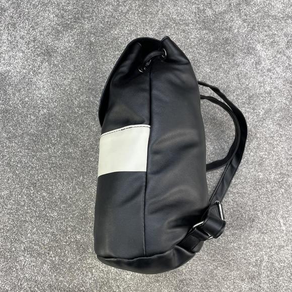 DISNEY X MICKEY MOUSE BLACK BACKPACK FAUX LEATHER WHITE SATCHEL GRAPHIC Y2K - Picture 5 of 6